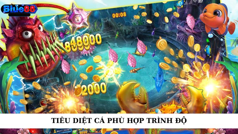Tiêu diệt cá phù hợp trình độ