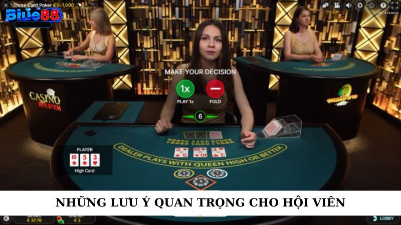 Những lưu ý quan trọng cho hội viên